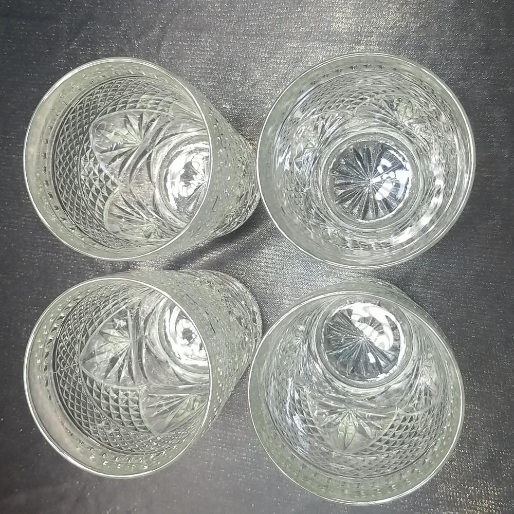 Cristal D'Arques Durand Antique Clear Pattern Highball Glasses - Picture 2 of 11